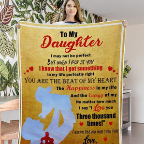 Christmas limited time discount 50%-To my Daughter I love you three thousand times-Blanket