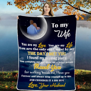 Black Friday limited time discount 50%-To my Wife-Blanket