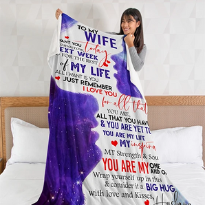 50% OFF Best Gift -Husband To Wife - My Happy Ending - Blanket