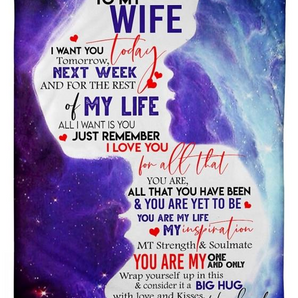 50% OFF Best Gift -Husband To Wife - My Happy Ending - Blanket