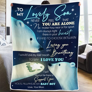 50% OFF Best Gift-Mom To My Son- I Will Always Be There-Blanket