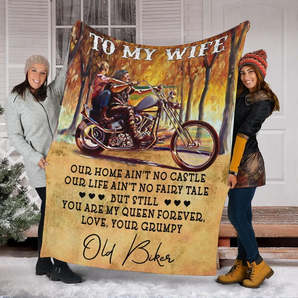 50% OFF Best Gift - Old Bikes To my Wife Blanket