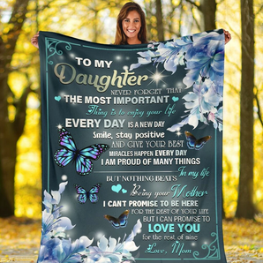 50% OFF Best Gift-Mom To Daughter - I Love You - Blanket