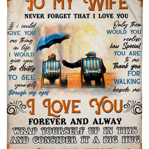 50% OFF Best Gift-Husband To Wife - NEVER FORGET THAT I LOVE YOU- Blanket