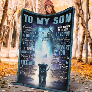 Christmas limited time discount 50% - Mom To Son - I Love You - Blanket