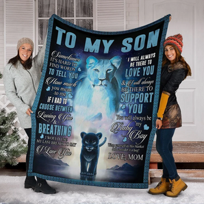 Christmas limited time discount 50% - Mom To Son - I Love You - Blanket