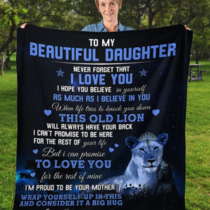 50% OFF Best Gift 🎁 Mom To Daughter, I LOVE YOU - Blanket