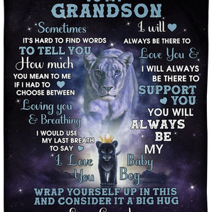 Grandma To Grandson - I WILL ALWAYS BE THERE TO SUPPORT YOU - Blanket