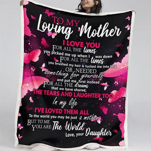 50% OFF Best Gift-To My Loving Mother, I Love You - Blanket