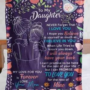 50% OFF Best Gift-To My Daughter, Love Your Mom-Blanket