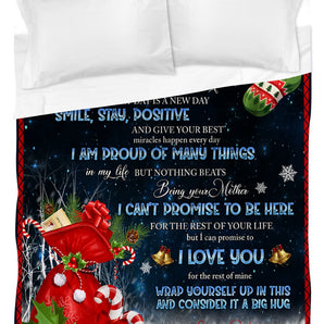 50% OFF Merry Christmas Best Gift🎁-To My Daughter/Son From Mom - Blanket